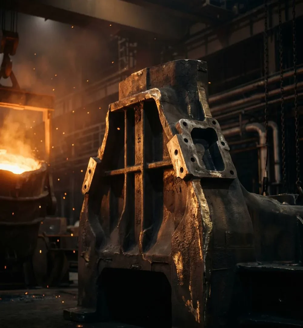 Single-piece mill housing casting