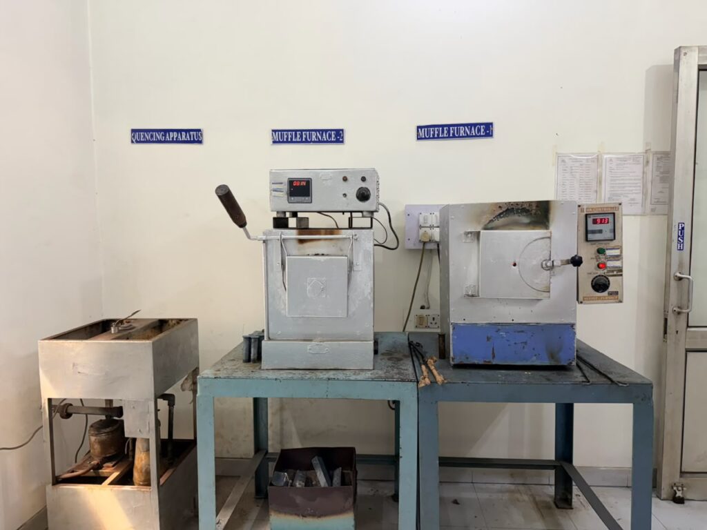 Muffle furnaces in the heat-treatment lab